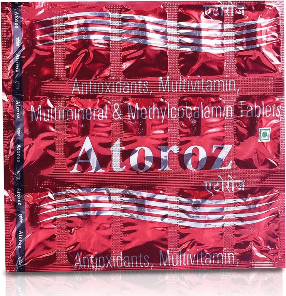 ATOROZ Daily Use Multivitamin, Multimineral Tablets for Men & Women with Essential Zinc, 18 Vitamins, 8 Trace Elements for Daily Immunity Veg Tablet with Vitamin C