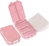 Cazuela Portable Travel Pill Box Case Organizer, Weekly 7 Day Plastic Medicine Vitamin Holder Container 8 Compartment (Multi Color) (1) view 1