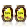 Feast Organic Wild Honey with mix Dry Fruits & Nuts | No Added Sugar | Pure and Natural Dry Fruits & Nuts mixed with Organic Honey raw 500gram | Glass Jar Combo pack 500gm each (500g x 2) 1 kg view 1