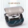 MURRI&MURRDI Retainer Case, Denture Bath Box with Strainer Basket, Mouth Guard Case, Braces Cleaner Cup, Cute Denture Holder Retainer Storage Soak Container for Travel Cleaning (C Black) view 2
