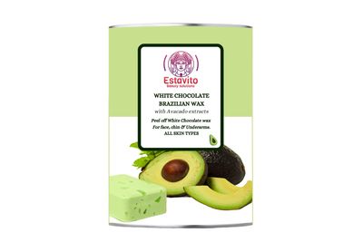 ESTAVITO Brazilian White Chocolate Strip-less Wax 800gms | FACIAL HAIR REMOVING WAX | For Face, upper lips and chin | Get smooth & Soft skin |