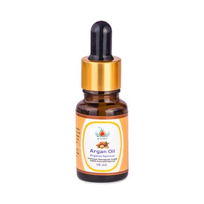KUNJ Argan Oil (Argania spinosa) 10ML  100% Pure & Natural, Cold Pressed, Undiluted  Premium Therapeutic Grade Carrier Oil for Hair Nourishment, Skin Hydration, Face Care & Anti-Aging