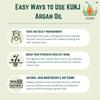 KUNJ Argan Oil (Argania spinosa) 10ML  100% Pure & Natural, Cold Pressed, Undiluted  Premium Therapeutic Grade Carrier Oil for Hair Nourishment, Skin Hydration, Face Care & Anti-Aging view 3