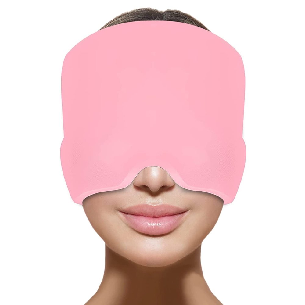 7Seas Headache Relief Cap,Migraine Headache Hat,Ice Hats for Migraines 360 Degree Compression Reusable Stretchable Flexible Gel Ice Pack for Headaches,Sinus Pressure Relief(1Pcs)(Multicolor)