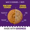 Bebe Burp - Oats & Raisins Cookies - Tasty & Healthy Cookies For Childrens | No Artificial Preservatives & Flavours | Natural Sweetness Of Jaggery Biscuits | 150gm each (Pack of 2) | 300gm view 4