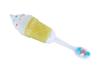 DCELLA Infant Children Manual Toothbrush Ice Cream Design Food Grade Silicone Kids Brushing (Yellow) view 1