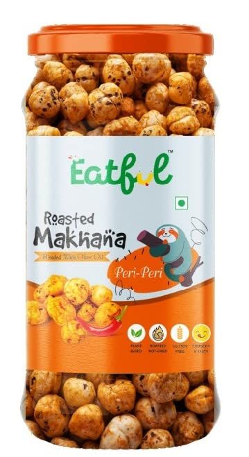 EATFUL Peri-Peri Roasted Flavour Makhana Jar(80 Gm)