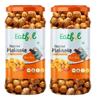 EATFUL Peri Peri Roasted Flavour Makhana Jar Combo Pack (2 x 80 Gm)