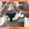 2 Pack Protein Powder Container to Go- 50ml Protein Powder Holder,Mini Funnel with Keychain and Keyring for Gym, Workouts, Fitness and Traveling (Black, 50ml) view 2