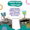 6-pieces Straw Covers for Reusable Straws- Positive Affirmation, Self-Care & Self-Love Designs- Silicone Straw Toppers for Tumblers, Stanley Cup Straw Cover, Straw Tip Covers, 7-9mm Straws Compatible view 2