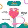 6-pieces Straw Covers for Reusable Straws- Positive Affirmation, Self-Care & Self-Love Designs- Silicone Straw Toppers for Tumblers, Stanley Cup Straw Cover, Straw Tip Covers, 7-9mm Straws Compatible view 3
