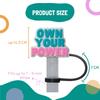 6-pieces Straw Covers for Reusable Straws- Positive Affirmation, Self-Care & Self-Love Designs- Silicone Straw Toppers for Tumblers, Stanley Cup Straw Cover, Straw Tip Covers, 7-9mm Straws Compatible view 4