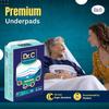Dr.C (Doctors Choice) Premium Adult Underpads, Pack of 3 (30 Counts), Disposable Bed Pads with High Absorption for Incontinence and Leak Proof Protection, Unisex, 60 x90 cms. view 2
