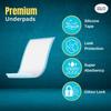 Dr.C (Doctors Choice) Premium Adult Underpads, Pack of 3 (30 Counts), Disposable Bed Pads with High Absorption for Incontinence and Leak Proof Protection, Unisex, 60 x90 cms. view 4