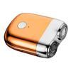 Men Electric Shaver, Electric Trimmer High Efficiency Strong Power USB Charging Waterproof for Travel Use for Men (Orange) view 1
