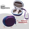 L LTGEM Fingertip Pulse Oximeter Case, Portable Blood Oxygen Oximeter Storage Case (Case Only) - Purple view 2