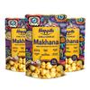 Happilo Premium Super Snack Makhana Chilli Garlic 55g (Pack of 3) | Roasted Foxnuts, Phool Makhana | Healthy Snacks | Low Calorie & Vegan view 1
