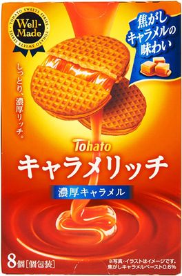 Tohato Caramelich Rich Caramel 8 Pieces (Pack of 6)