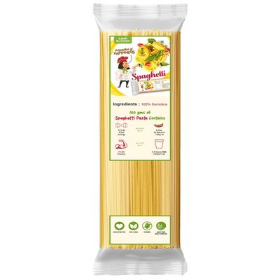 CookGarden Spaghetti Pasta 100% Semolina Durum Wheat, No Maida, High in Protein & Fiber, Cholesterol & Transfat Free - 500g