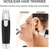 E-COSMOS 3 In 1 Electric Nose Hair Trimmer For Men & Women|Dual-Edge Blades|Painless Nose & Ear Hair Remover Trimmer Eyebrow Clipper, Beard Waterproof, Eco Travel User Friendly Hair Trimmer, Black view 4