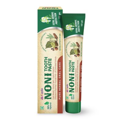 Kapila Noni Family Toothpaste 100 gm | Noni Mixed with Babul | Complete Dental Care for Adults Children Teeths