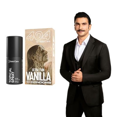 Bold Care EXTEND Non-Transferable Spray for Men (Pack of 1) + Bold Care 404 Super Ultra Thin Vanilla Flavored Condoms For Men - (Pack of 10) - Combo