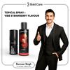 Bold Care EXTEND Non-Transferable Spray for Men (Pack of 1) + Bold Care Vibe - Natural Personal Lubricant for Men and Women - Premium Strawberry Flavour, Water Based Lube - No Side Effects - 100 ml view 2