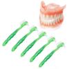 Denture Toothbrush, Safe Denture Cleaning Brush (Green) view 2