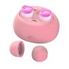 Soft Lens Cleaner Machine, Contact Lens Cleaning Machine Ultrasonic Strong Powerful Cute Vibrations Automatic Protein Removal for Travel (Pink) view 2