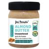 Jus' Amazin Crunchy Almond Butter - Unsweetened (325 Gram)| 25.5% Protein | Plant-Based Nutrition | 100% Almonds | Zero Additives | Dairy Free | 100% Natural view 1