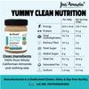 Jus' Amazin Crunchy Almond Butter - Unsweetened (325 Gram)| 25.5% Protein | Plant-Based Nutrition | 100% Almonds | Zero Additives | Dairy Free | 100% Natural view 2