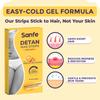 Sanfe Detan Wax Strips Pack of 20 | For Legs, Arms, Bikini Line | Easy Cold Gel Formula, Orange Peel Extract, Glycerine, Vitamin C | For Waxing & Detanning | No Heating Required | Experience Long-Lasting Results | Salon Like Results | For Indian Skin view 3