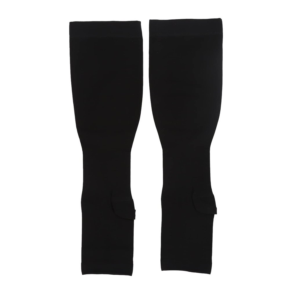 Compression Stockings, 23 To 32mmHg Skin Friendly Breathable Stretchy Toeless Compression Socks Durable Comfortable for Edema (5XL)