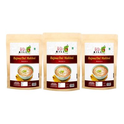 90's MILL Amritsari Dal Makhani Rajma Masala||Dhabe Wala Rajma Dal Makhani Ka Masala||Punjabi Cuisine Creamy Dal Makhani/Rajma Masala Natural And Fresh Authentic Spice Blend-980Gx3Pk