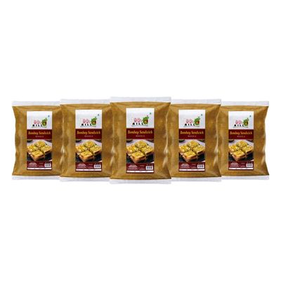 90's MILL Bombay Sandwich Masala/Handcrafted Sandwich Masala/Spice Up Your Sandwich with Delicious Masala|Delicious Crunchy street food snack Masala|Natural And Fresh-190Gx5Pk