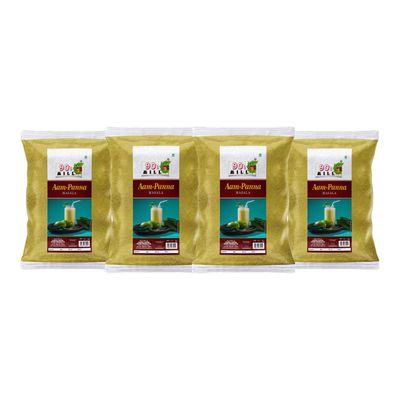 90's MILL Aam Panna Masala/Aam Jhora Masala|Indian Summer Drink|Gluten-free Unripe (Green) Mango Drink Sherbet|Tangy Green Mango/Kairi Panha/Aam Panna Masala Natural Fresh-80Gx4Pk