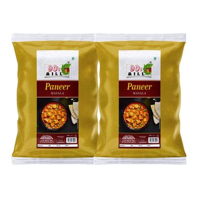 90's MILL Paneer Makhani Masala Easy & Tasty Paneer Makhani Sabzi/Sabji Masala|Handcrafted Paneer Masala/Spice Up Your Panir Sabzi with Delicious Paneer Masala|Delicious Masala-980Gx2Pk