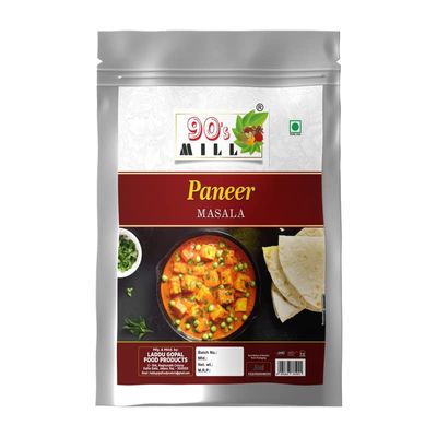90's MILL Authentic Dum Paneer Kali Mirch Masala/Mughlai Shahi Kali Mirch Dum Paneer Masala Natural And Fresh/Restaurant-Style Dum Paneer Masala/Creamy and Spicy Paneer Masala-980Gx1Pk
