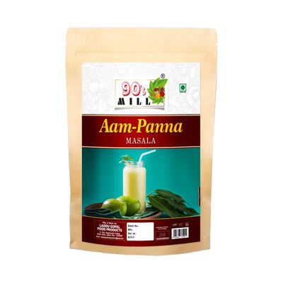 90's MILL Tangy Green Mango/Kairi Panha/Aam Panna Masala Natural Fresh|Aam Panna Masala/Aam Jhora Masala|Indian Summer Drink|Unripe (Green) Mango Drink Sherbet Masala-980Gx1Pk