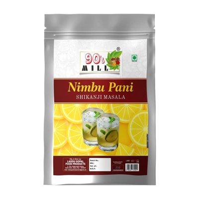 90's MILL Nimbu Sharbat-e-Khass/Nimbu Pani/Shikanji Masala|India's Popular Summertime Drink Masala Shikanji/Lemonade/Nimbu Pani/Lemon Water/Lemon shikanji/Shikanji soda Masala-980Gx1Pk