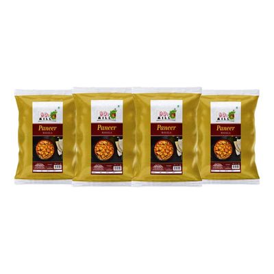 90's MILL Paneer Makhani Masala Easy & Tasty Paneer Makhani Sabzi/Sabji Masala|Handcrafted Paneer Masala/Spice Up Your Panir Sabzi with Delicious Paneer Masala|Delicious Masala-150Gx4Pk