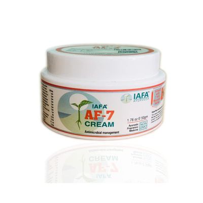 IAFA Ayurvedic AF-7 Cream 50gms- Natural cure for Fungal infections | Fast Relief from Ringworm, Skin infections, Jock itch, Anti chafing, Intimate area itching, Skin rashes, Skin allergy | Anti Itching | Irritation | For All skin problems | Daad khu