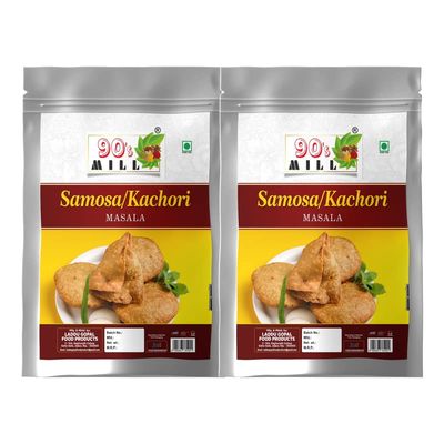 90's MILL Mini Samosa Masala/Punjabi Aloo Samosa Masala/Homemade Indian Samosa Masala/Samosa Filling Masala/Rich Sambusa Samusa Masala Natural And Fresh Authentic Spice Blend-80Gx2Pk