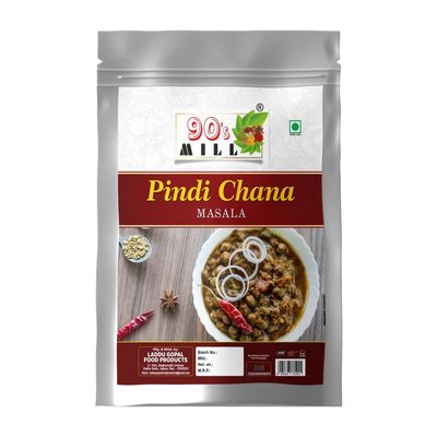 90's MILL Kake THE Dhabe Style Punjabi Khatte Pindi Chole/Pindi Chana Masala|Sukhe Chane/Chole Masala/Kabuli Chane/Chole Chickpeas Masala Natural And Fresh Authentic Spice Blend-980Gx1Pk