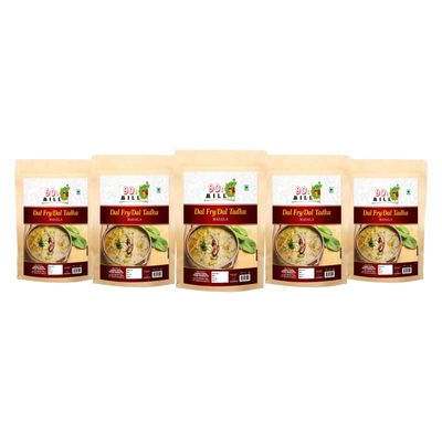 90's MILL Old Delhi Dhabba Dal Tadka/Dal Fry Masala Powder, Easy to Use Dal Fry/Dal Tadka Masala|Perfect Blend of Authentic Handpicked Spices|Shahi Kadai Dal Fry/Dal Tadka Masala-150Gx5Pk