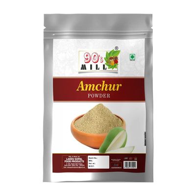 90's MILL Dry Green Mango Powder|Khatai or Khata powder/Kachi Keri Powder/Aam Churn|Amchur Powder/Dry Mango Powder/Amchoor Powder/Aamchur Powder/Maanga Thool/Maanga Podi-980Gx1Pk