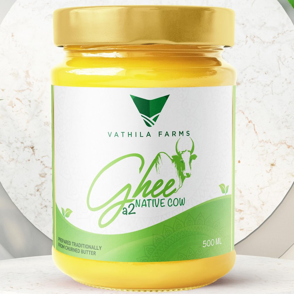 A2 Native Cow Ghee | Bilona Method | Churned Butter (500ML)