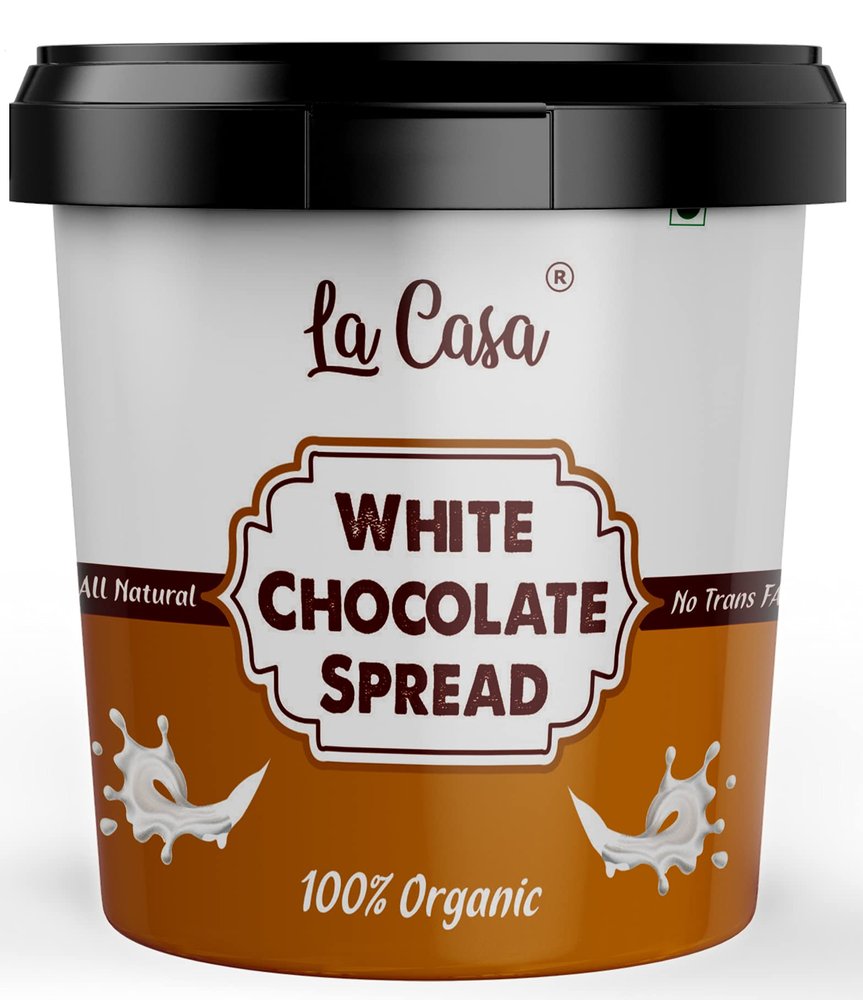 La Casa White Chocolate Spread|Vegetarian|All Natural|Filling Or Ganache|1 Kg |