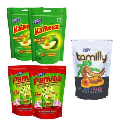 Derby Combo Pack Of Standy Pouch - Kaireez/Panvaa/Tamily (Each pack of 2) & Each packets 50Pieces