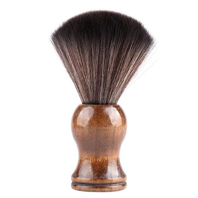 FOMIYES 1Pc Wooden Handle Shaving Brush, Hand Crafted Shaving Brush for Men, Beard Care Brush for Wet Shave Safety Razor, Male Personal Care Supply